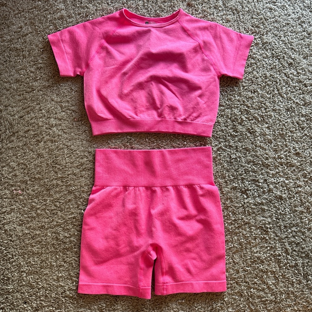 Bright Pink Two-Piece Set